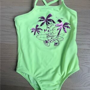 GAP Kids x Disney Lime Green One Piece with Minnie Mouse